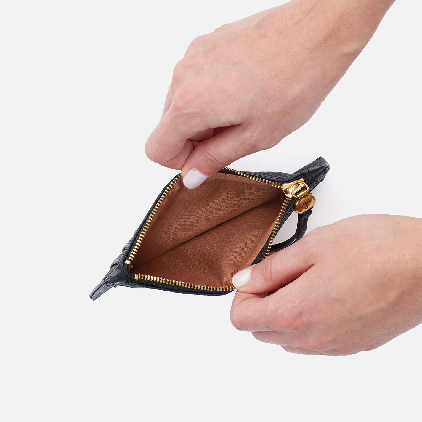 Carte Card Case Pebbled Leather Black