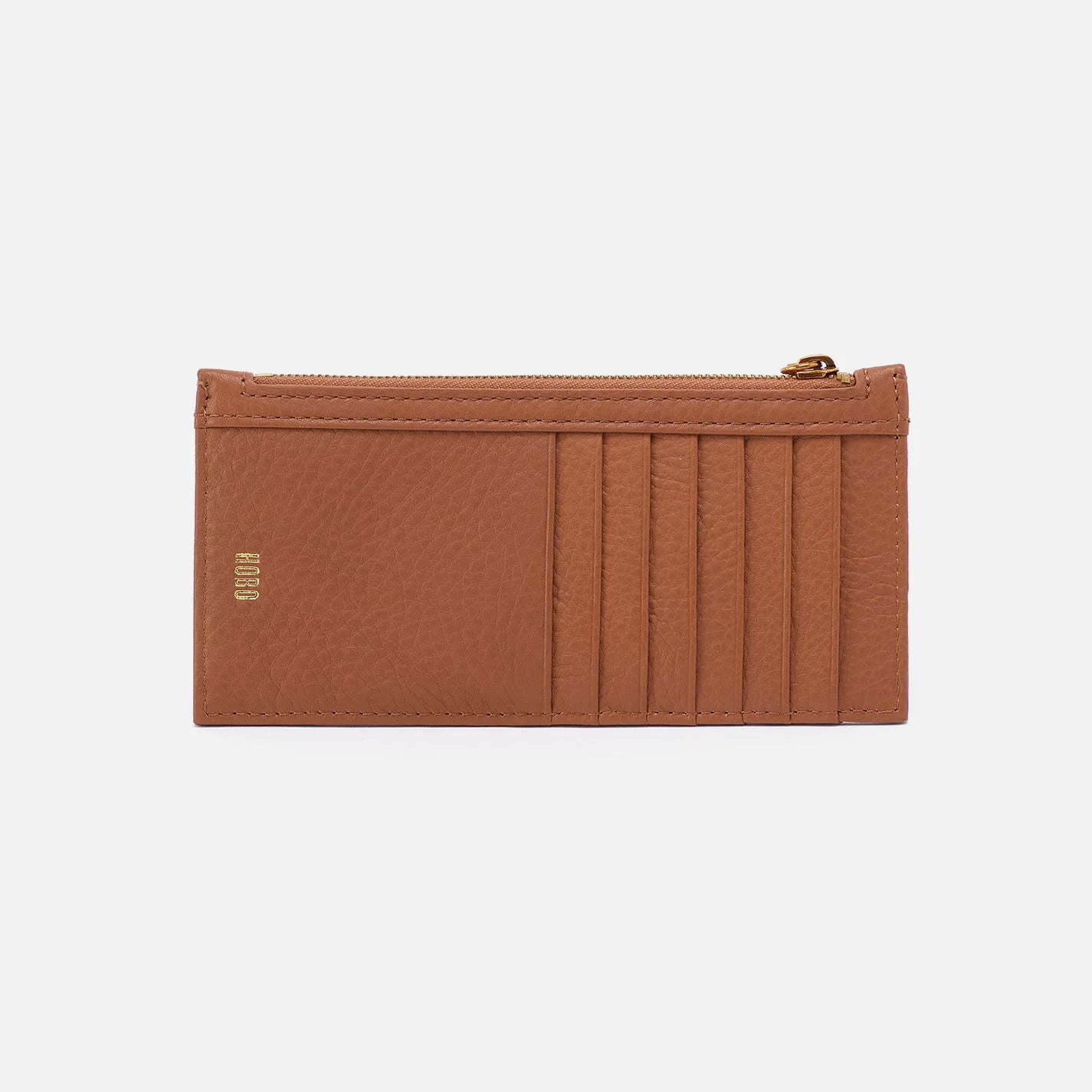 Carte Card Case Pebbled Leather Warm Honey