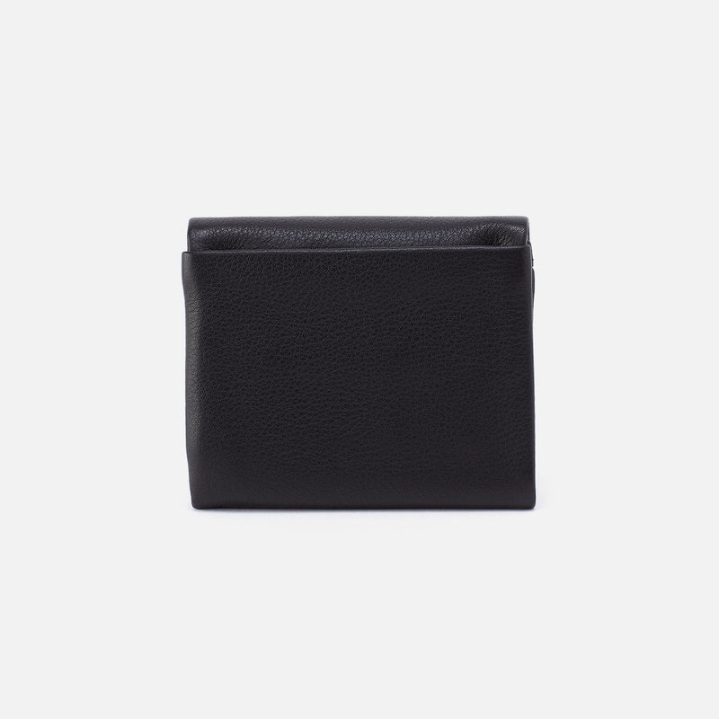 Fern Medium Trifold Wallet Black