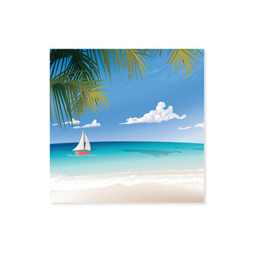 Tropical Beach Chair Pop-Up Card