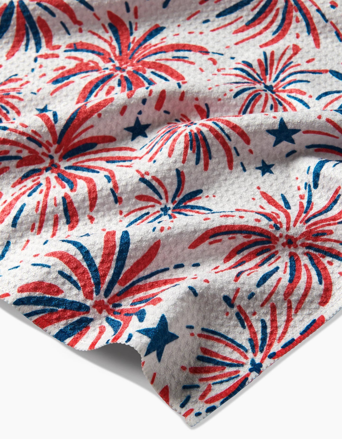 Stars and Fireworks Classic Tea Towel