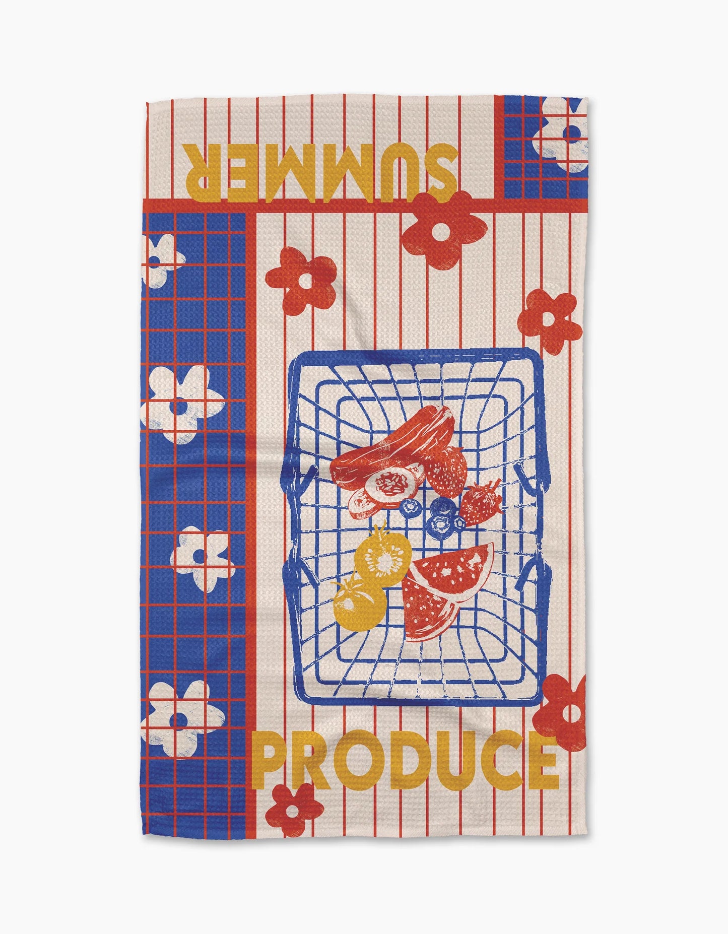 Summer Produce Poster Tea Towel