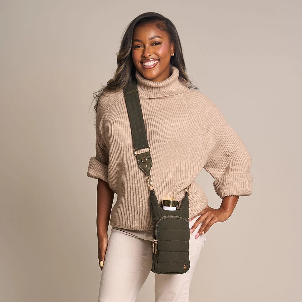Forest Green Corduroy HydroBag® with Gold Hardware