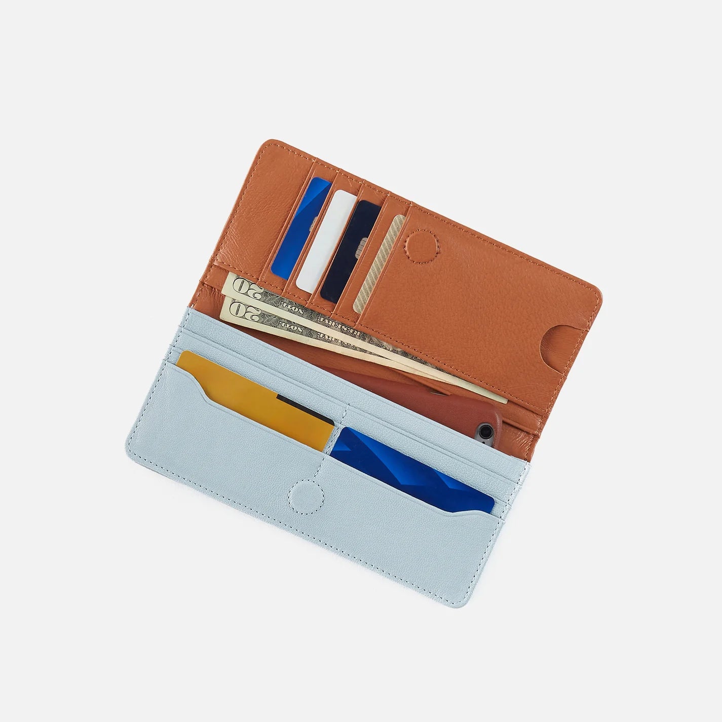 Hutton Large Wallet Dusted Sky
