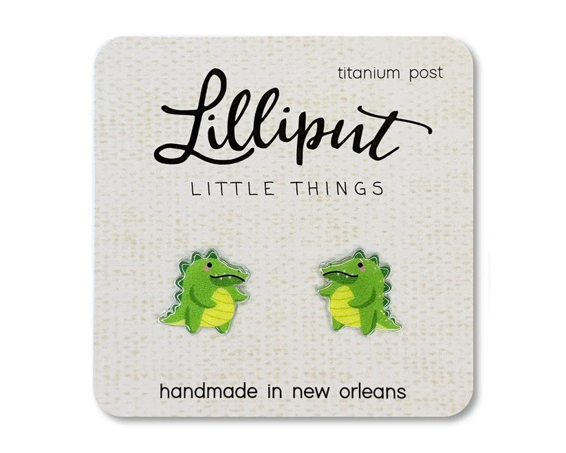 Lilliput Alligator Earrings