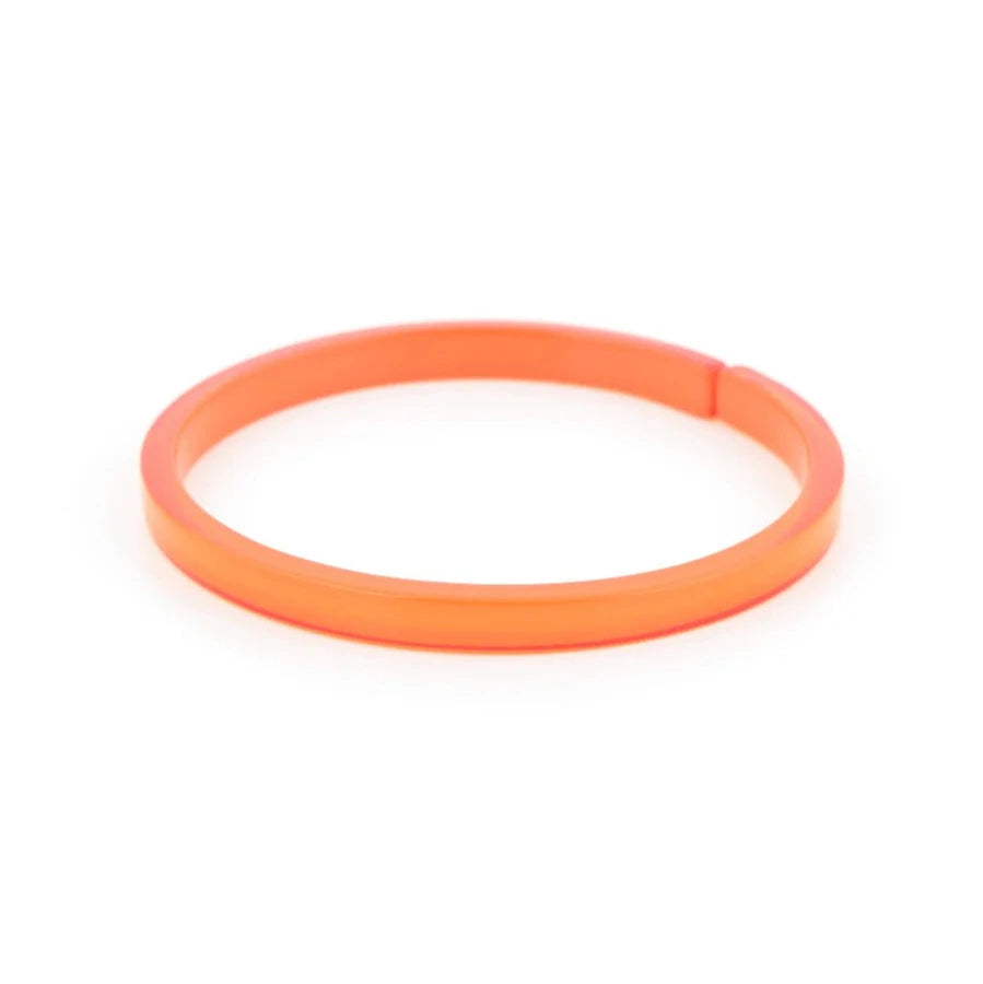 Skinny Resin Bangle Bright Orange