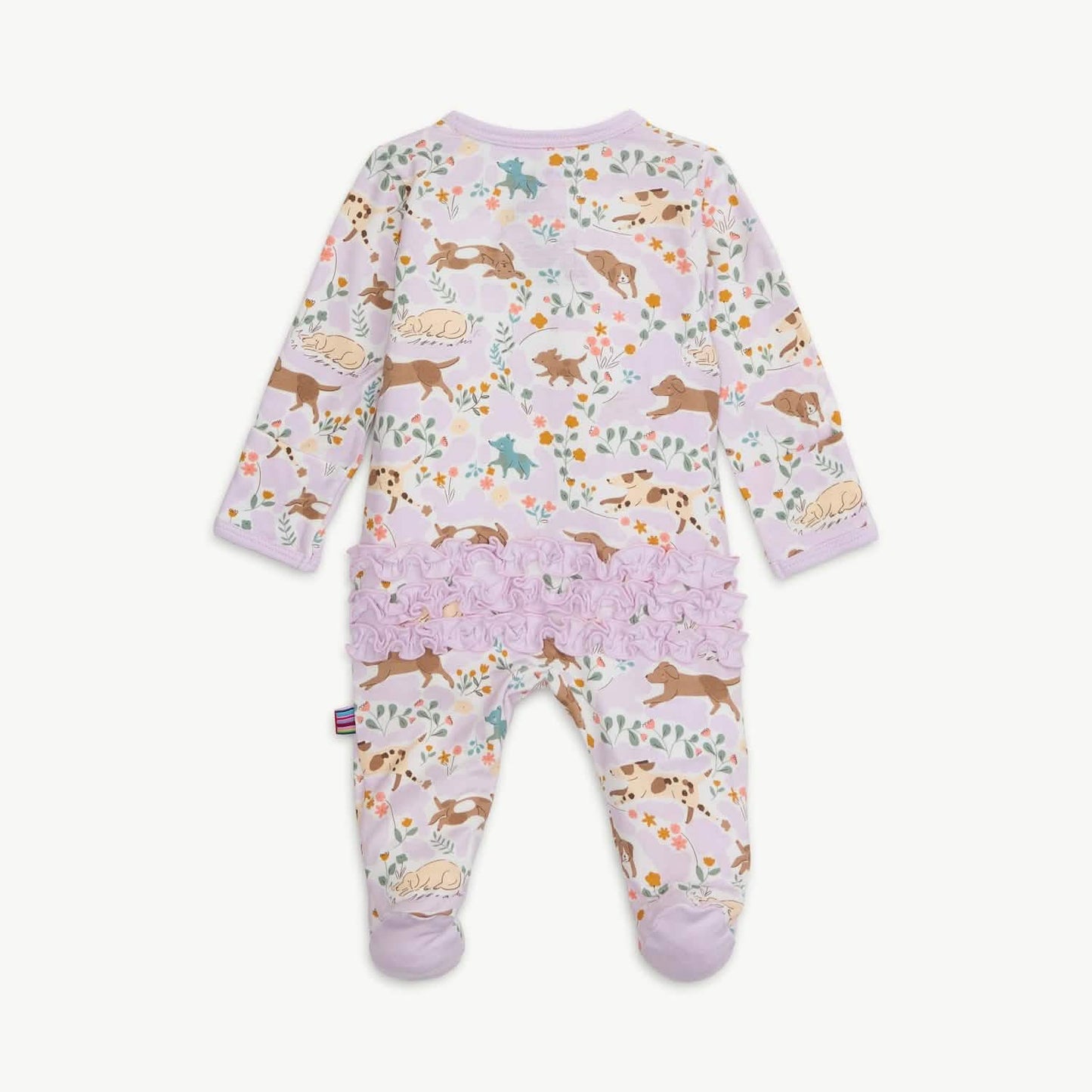 Best Fur End Modal Magnetic Parent Favorite Footie with Ruffle