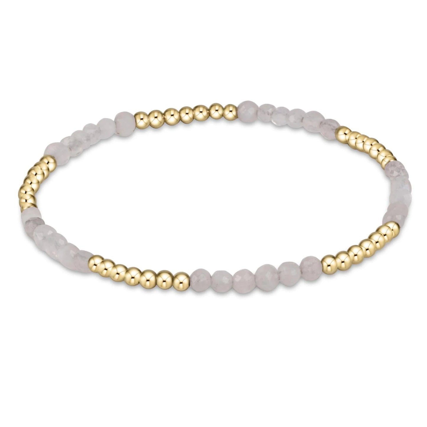 Blissful Pattern 2.5mm Bead Bracelet Moonstone