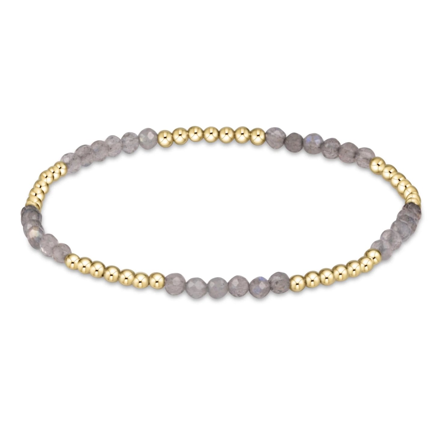 Blissful Pattern 2.5mm Bead Bracelet Labradorite