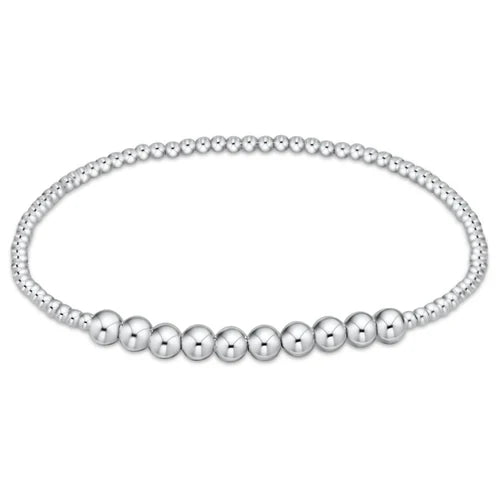 Classic Sterling Beaded Bliss 2mm Bracelet 4mm