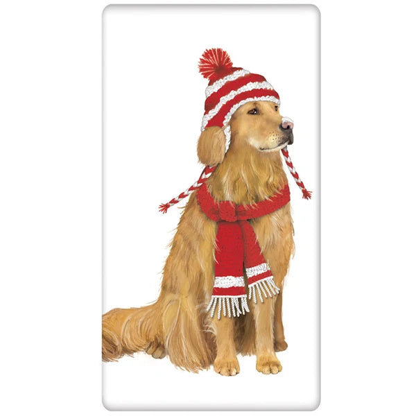Holiday Golden Hat Bagged Towel