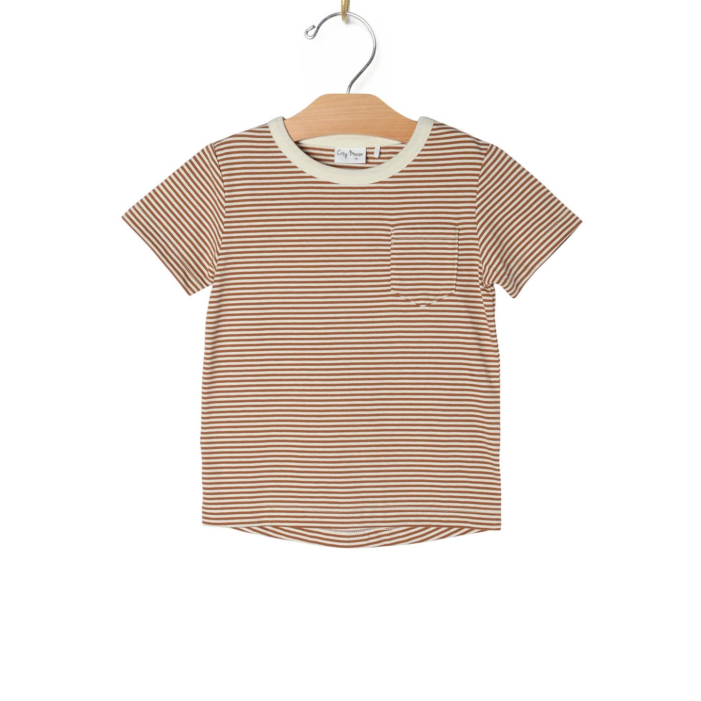 Pocket Tee Toffee Stripe