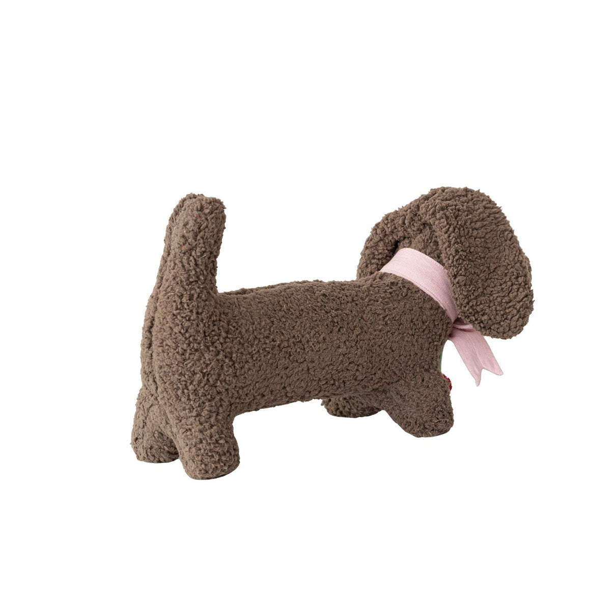 Faux Sherpa Dog Shaped Pillow with Cotton