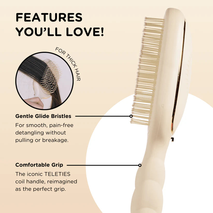 Tan Detangler Hair Brush for Thick Hair