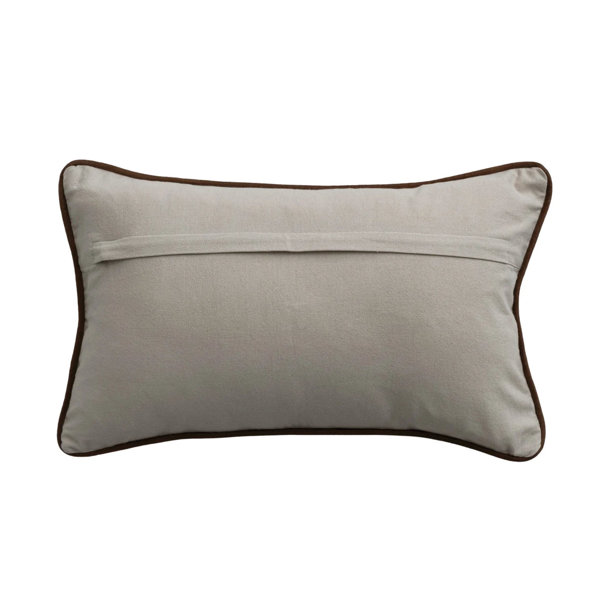 Viscose & Linen Lumbar Pillow w/ Buckle