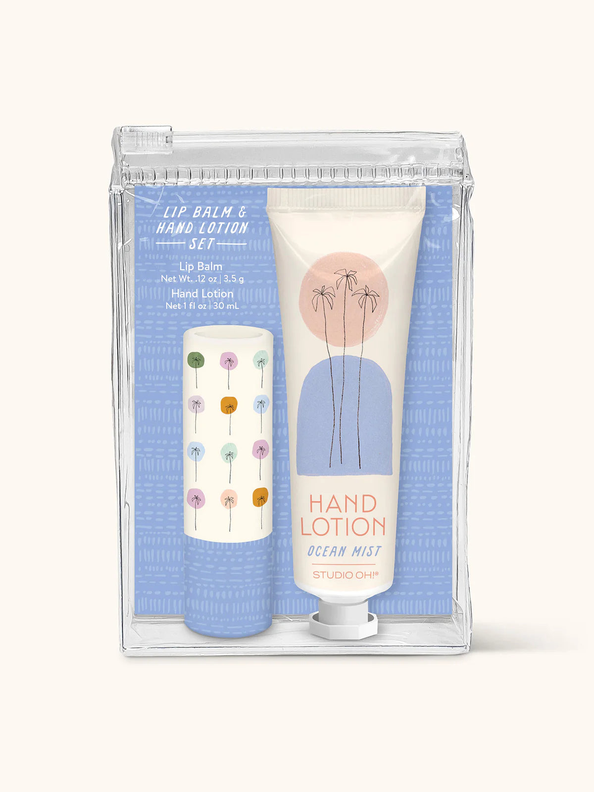 Lip Balm & Hand Lotion Set Dotted Palms
