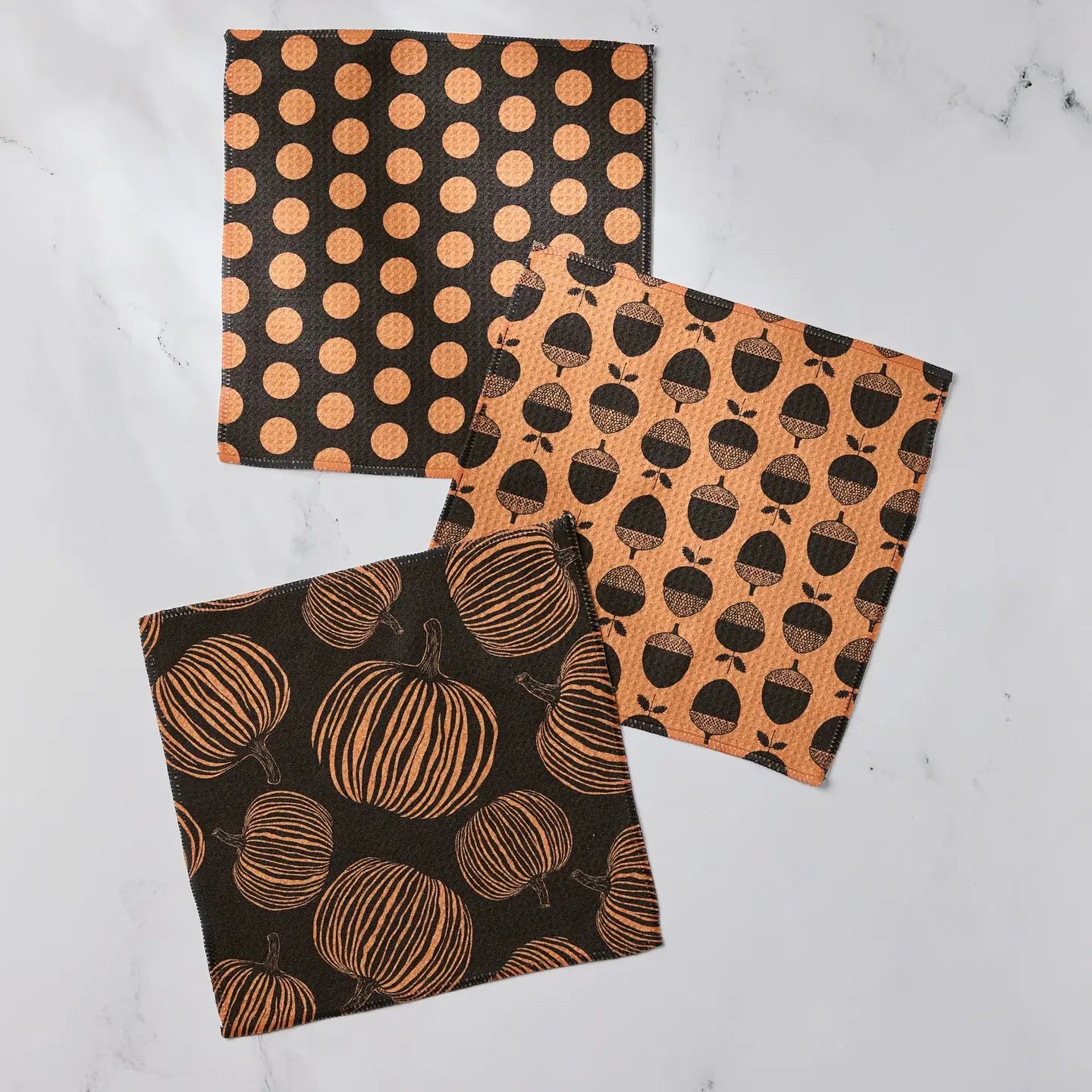 Autumn Noir Dishcloth Set of 3