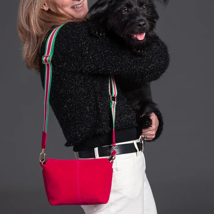 Scout Emily Crossbody Pink Velvet