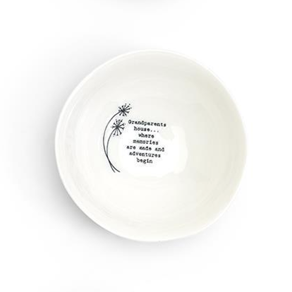 Grandparents House White Wobbly Bowl