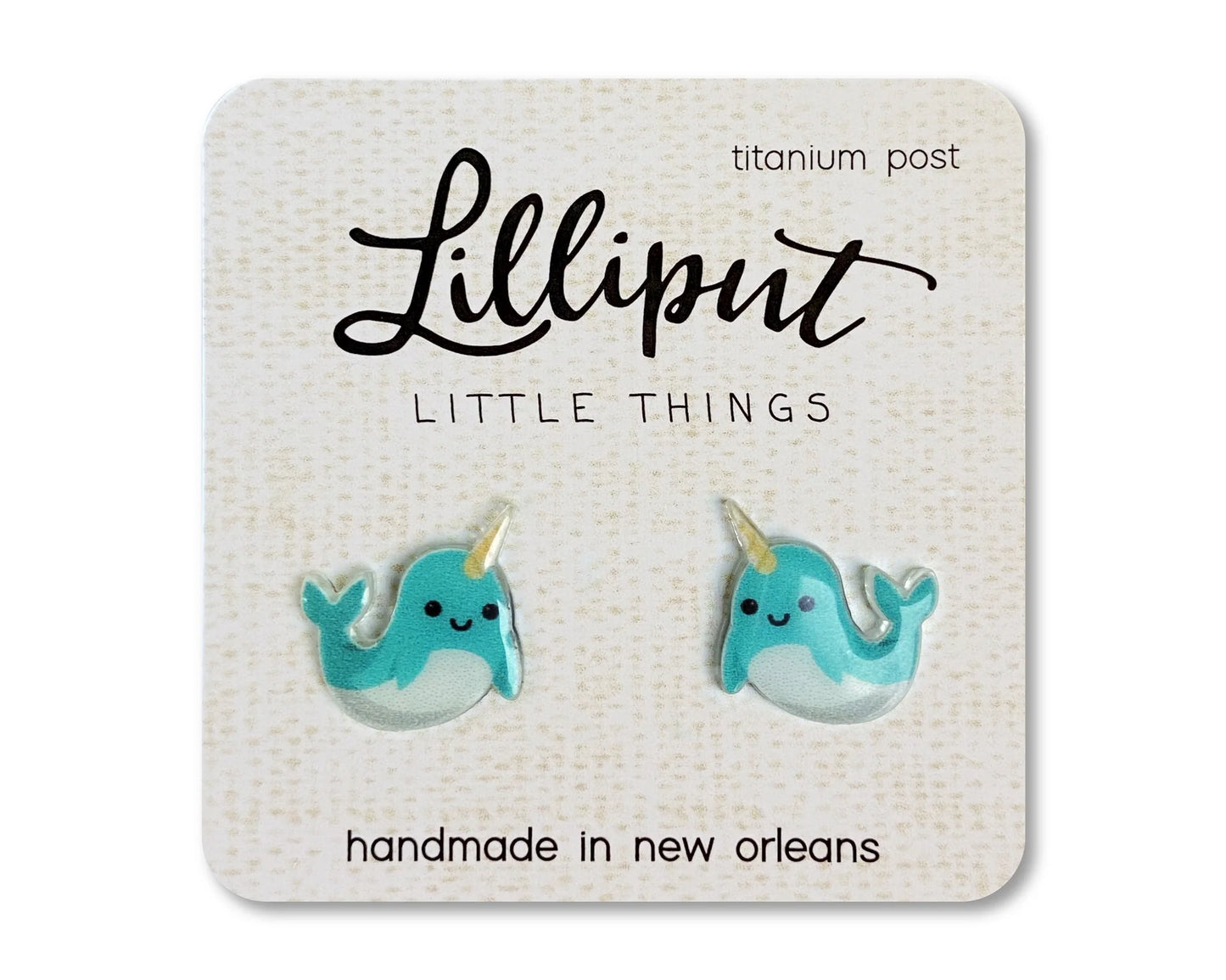 Lilliput Narwhal Earrings