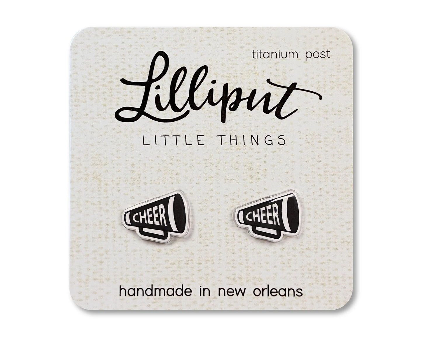 Lilliput Cheer Megaphone Earrings