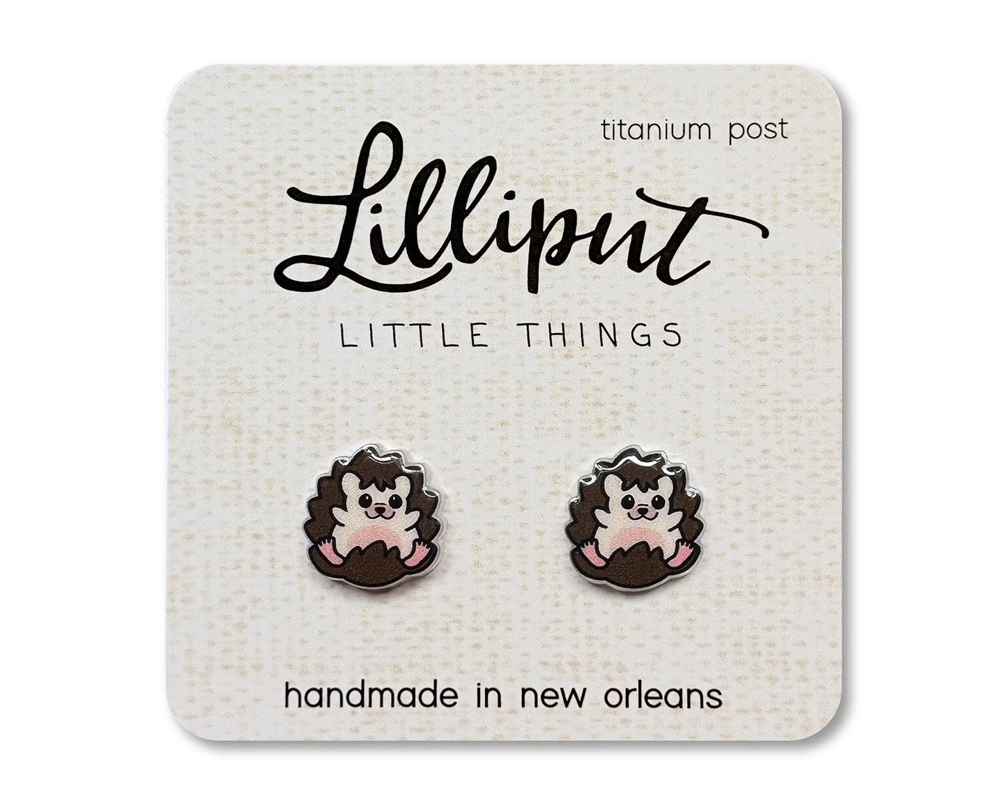 Lilliput Hedgehog Earrings
