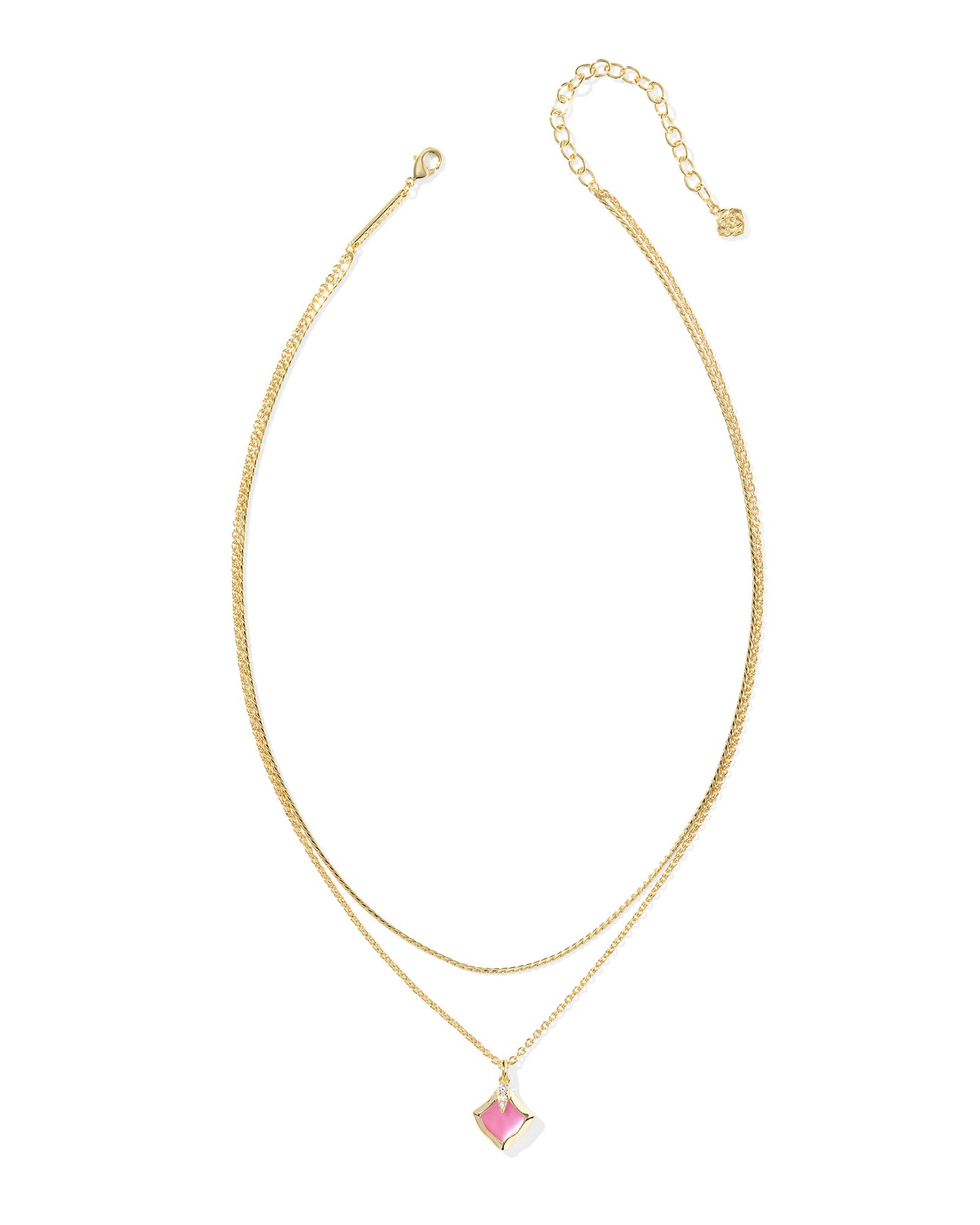 Joelle Multi Strand Necklace Gold Azalia Illusion