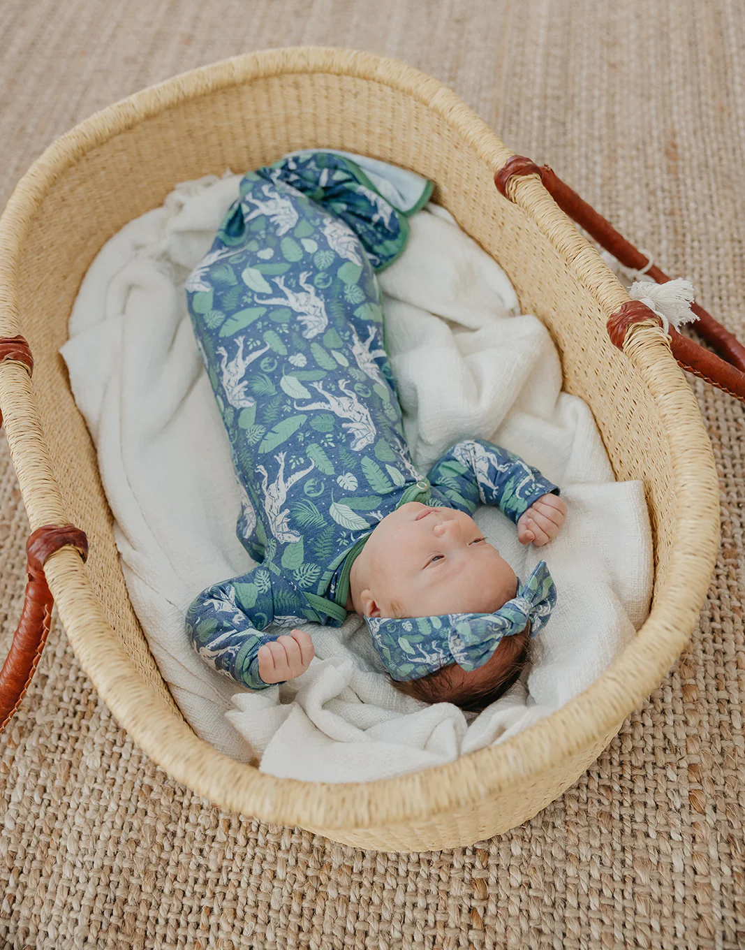 Newborn Knotted Gown Jurassic Park