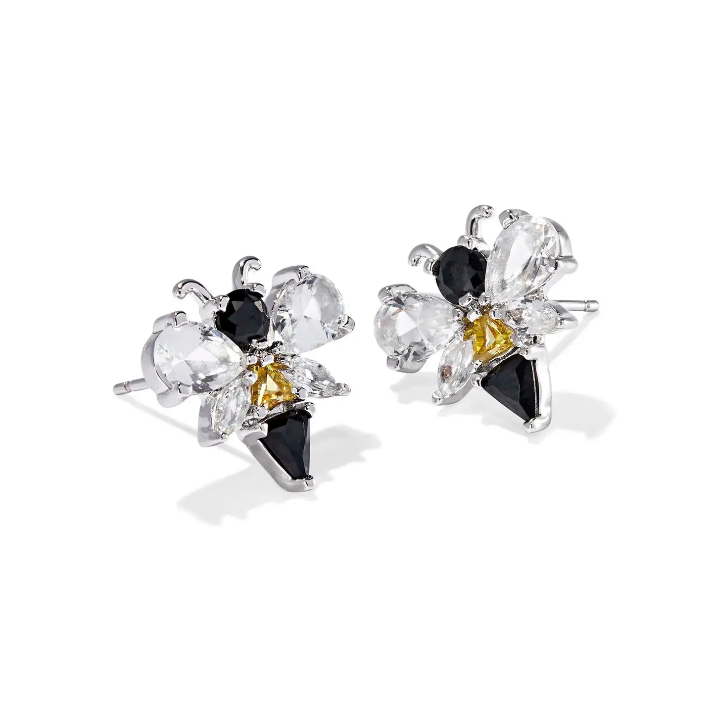 Bee Stud Earrings Silver
