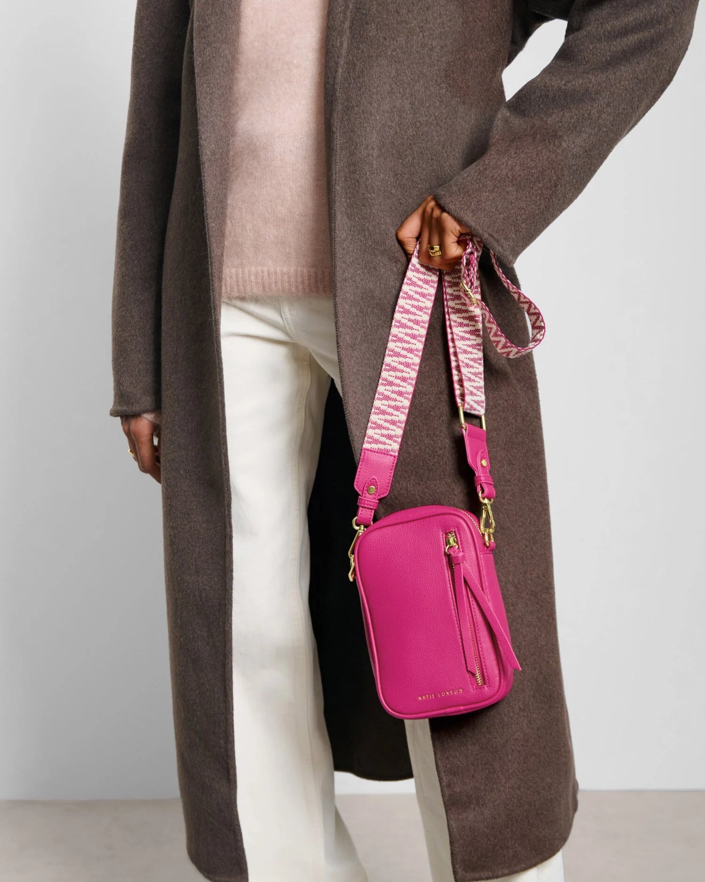 Hallie Small Crossbody Bag Fuchsia
