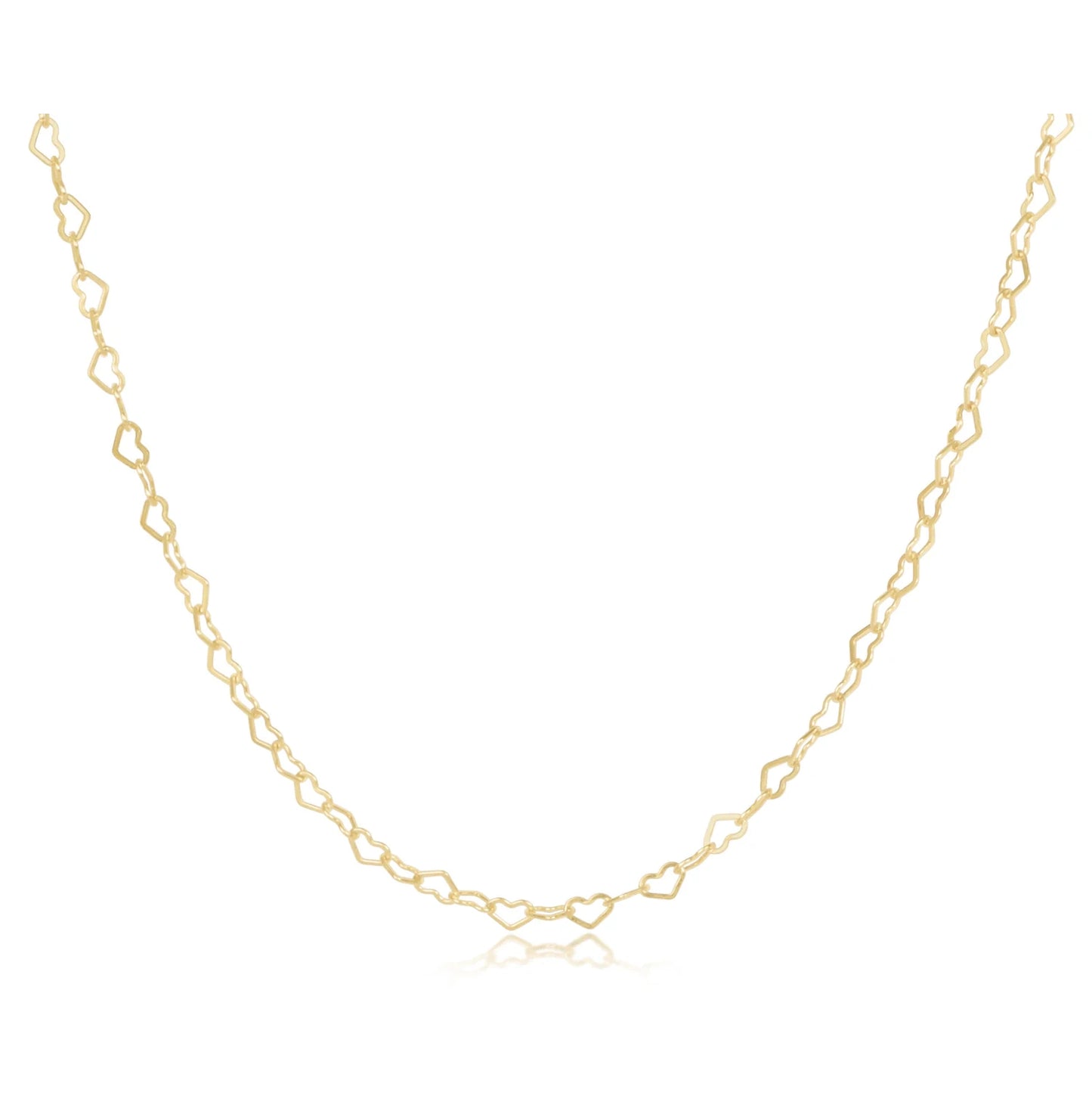 17" Choker Love Chain Gold