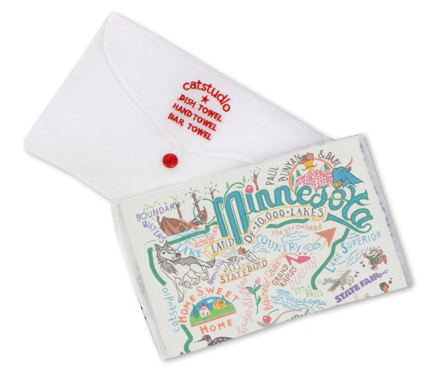 Minnesota Dish Towel Catstudio