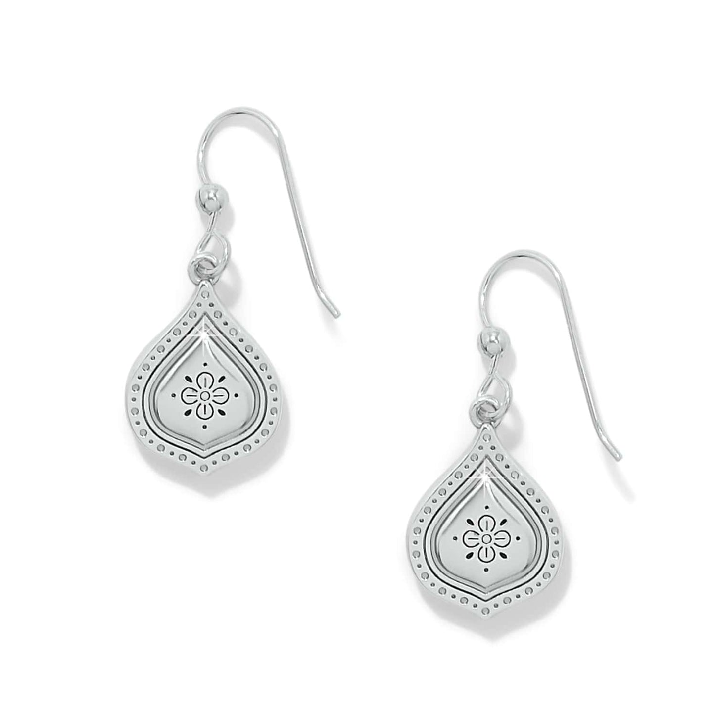 Mosaic Cerrillos Teardrop French Wire Earrings