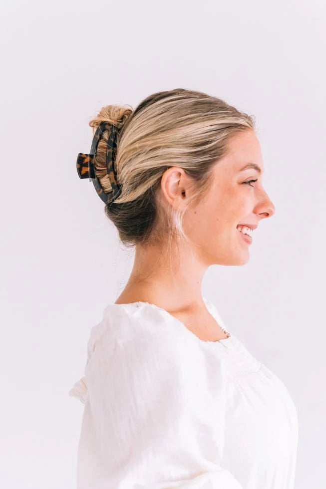 Tortoise Open Large Claw Hair Clip