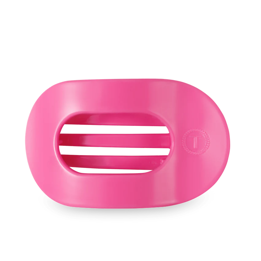 Teleties Large Flat Round Clip Paradise Pink
