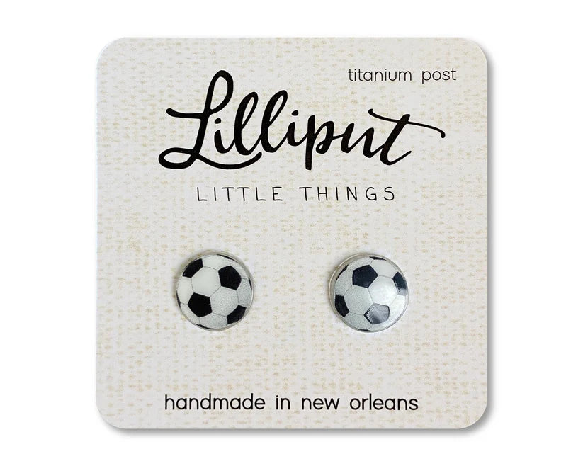 Lilliput Soccer Ball Earrings