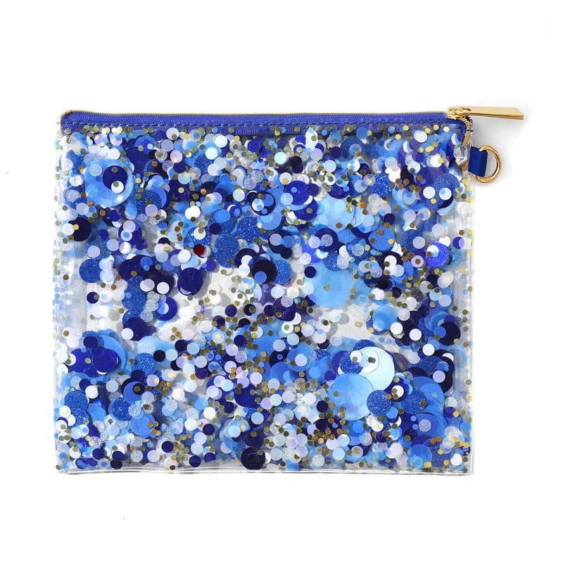 True Blue Confetti Clutch