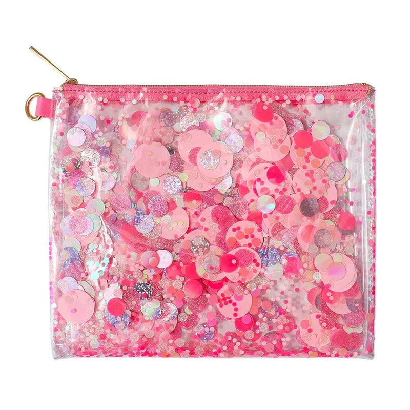 Pink Party Confetti Clutch