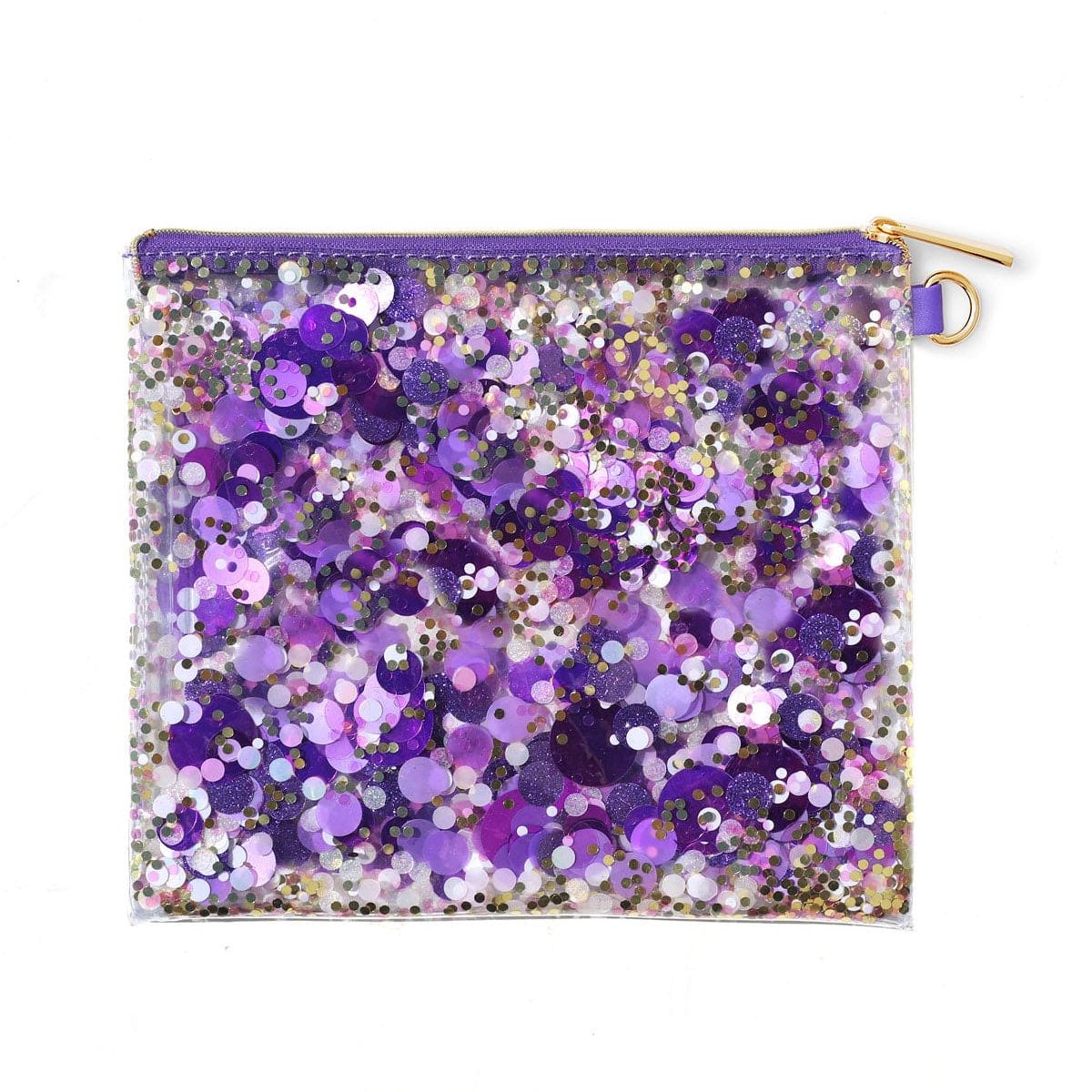 Purple Crush Confetti Clutch