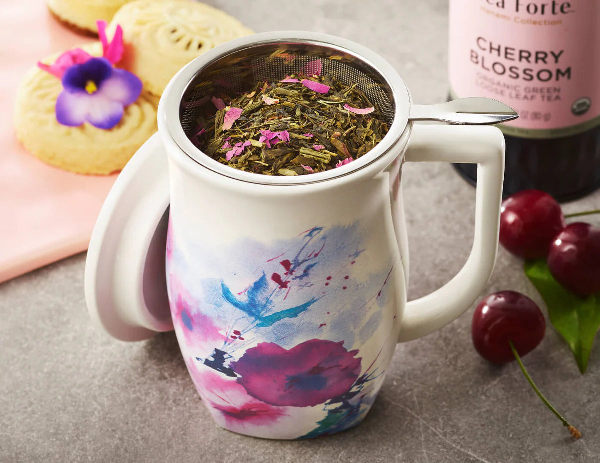 Fiore Steeping Cup Verbena Blossom with Infuser