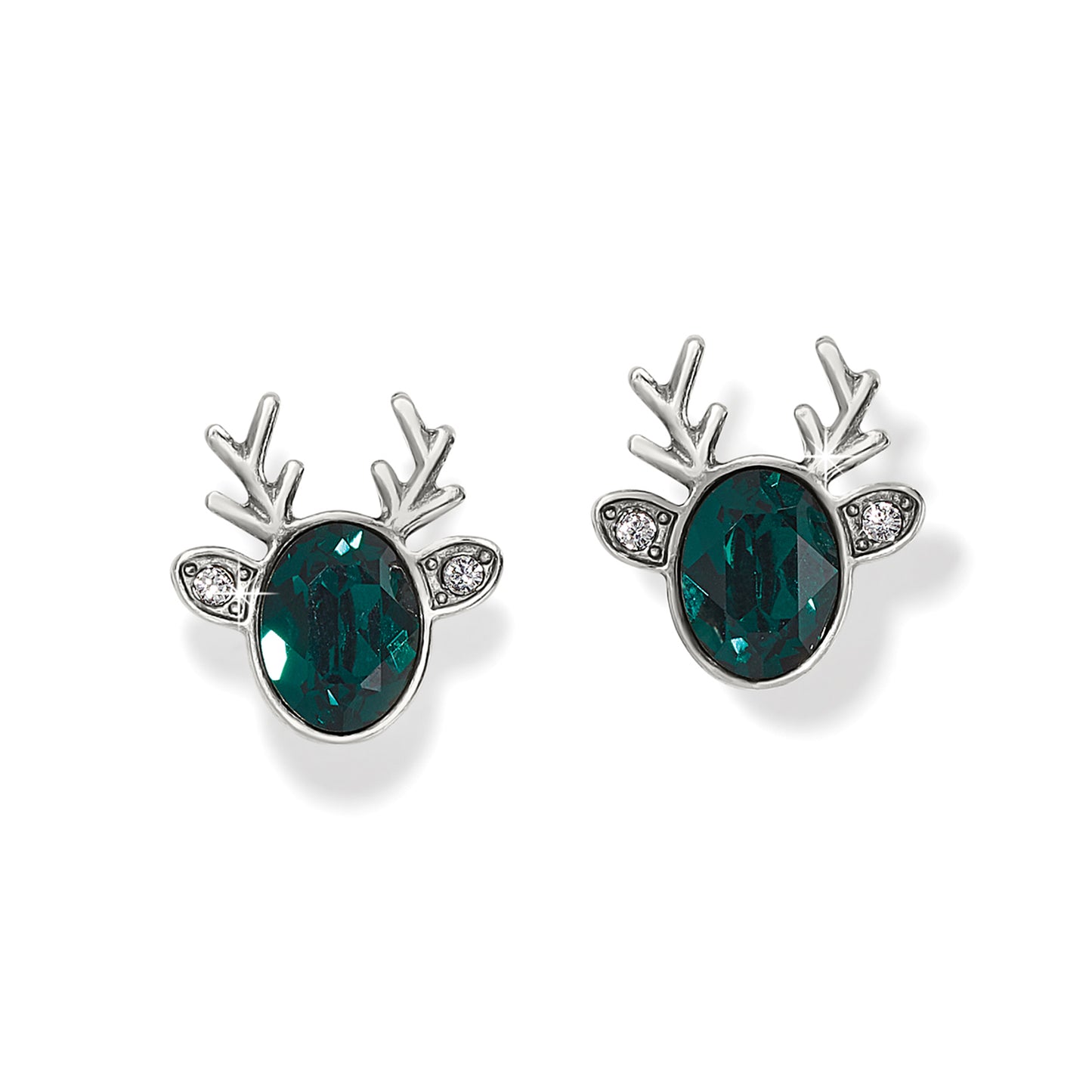 Reindeer Glitz Mini Post Earrings Green