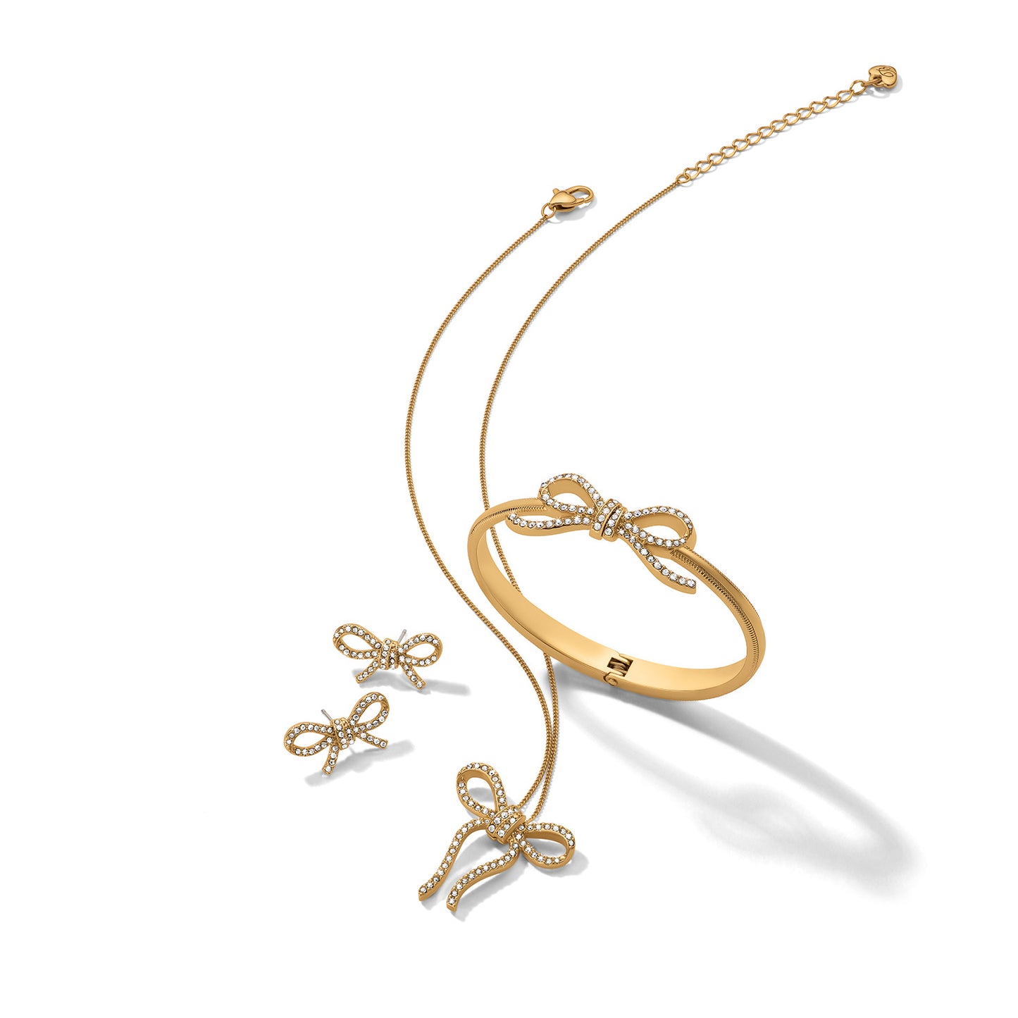 Illumina Bow Post Earrings Gold