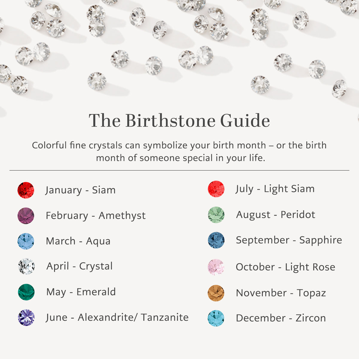 Glitz Red Siam Birthstone Amulet