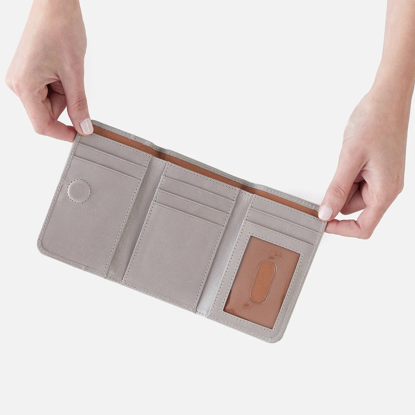 Jill Trifold Small Light Grey