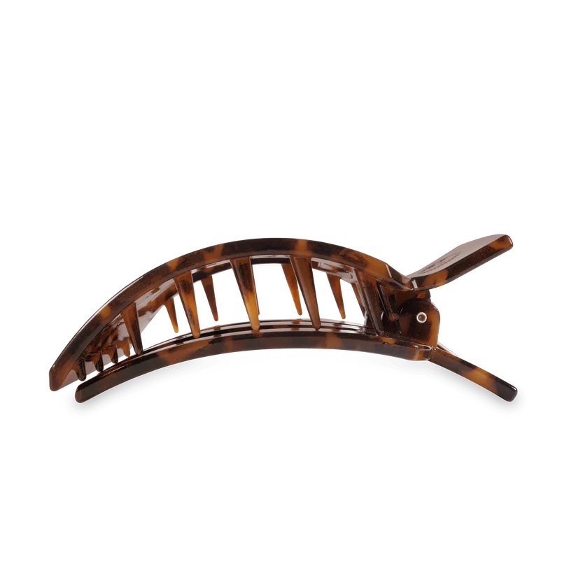 Tortoise Large Flat Square Hair Clip