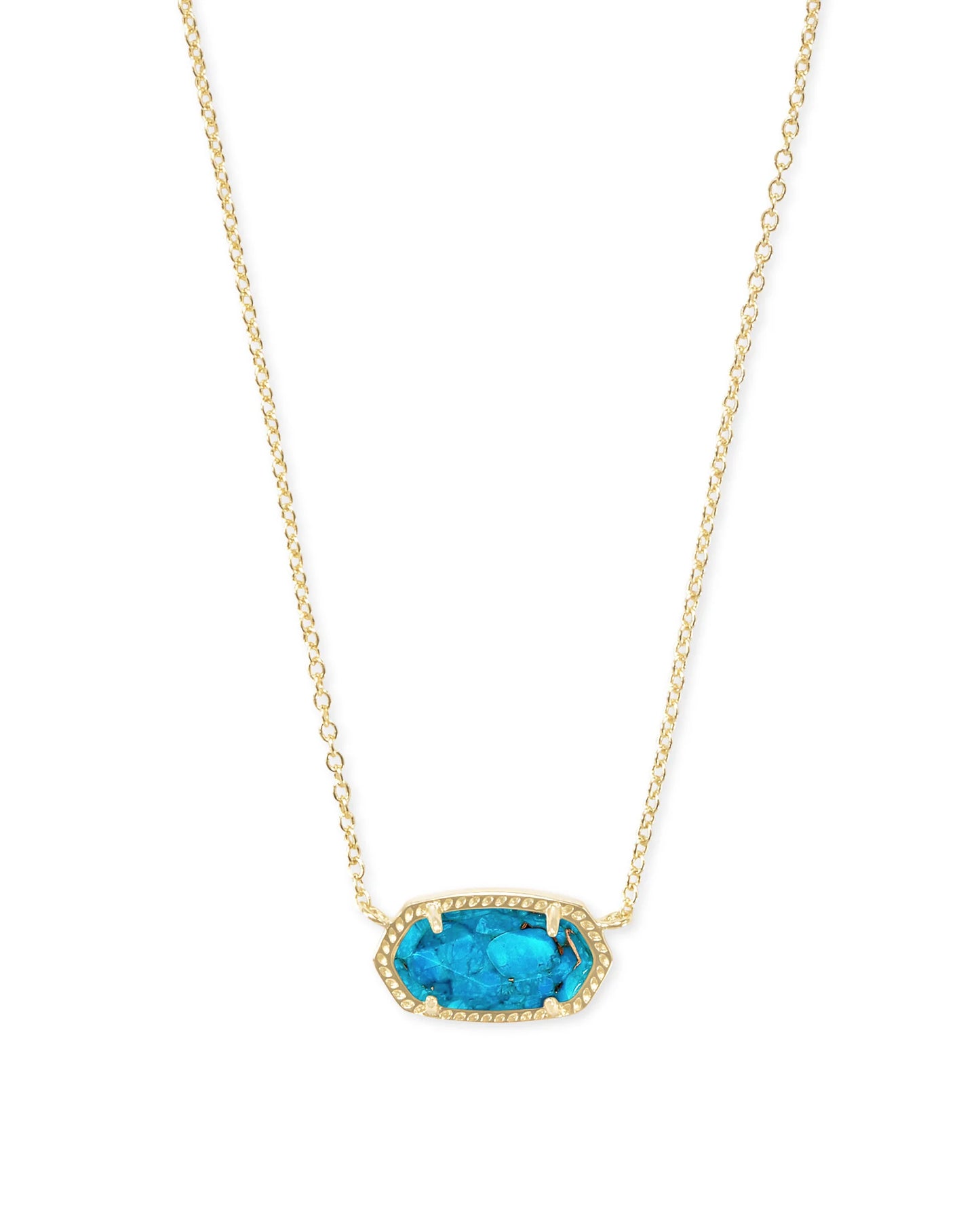 Elisa Gold Necklace Turquoise