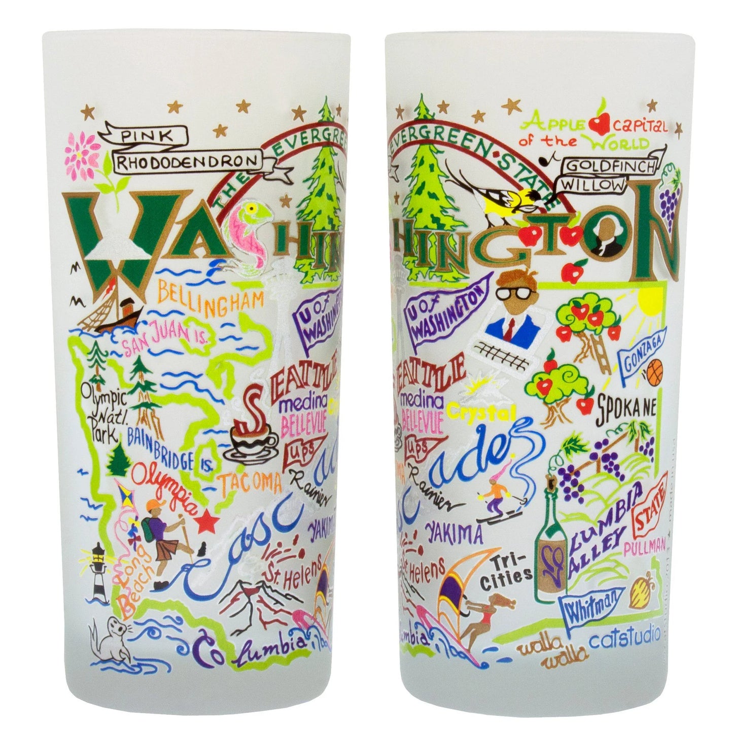 Washington State Catstudio Glass