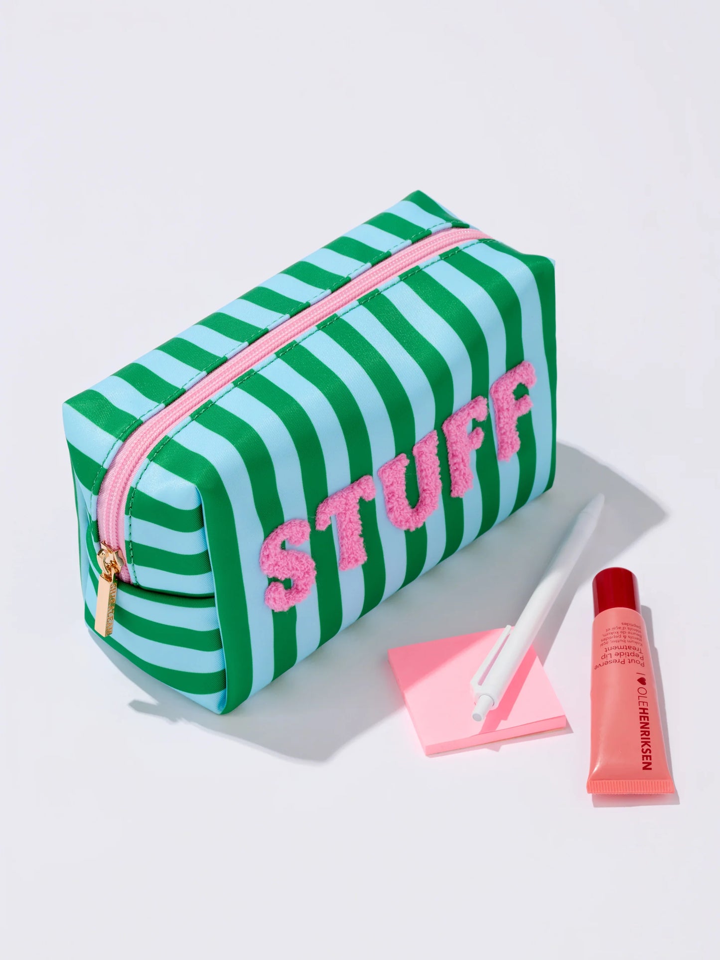 Stuff Small Zip Pouch Turquoise