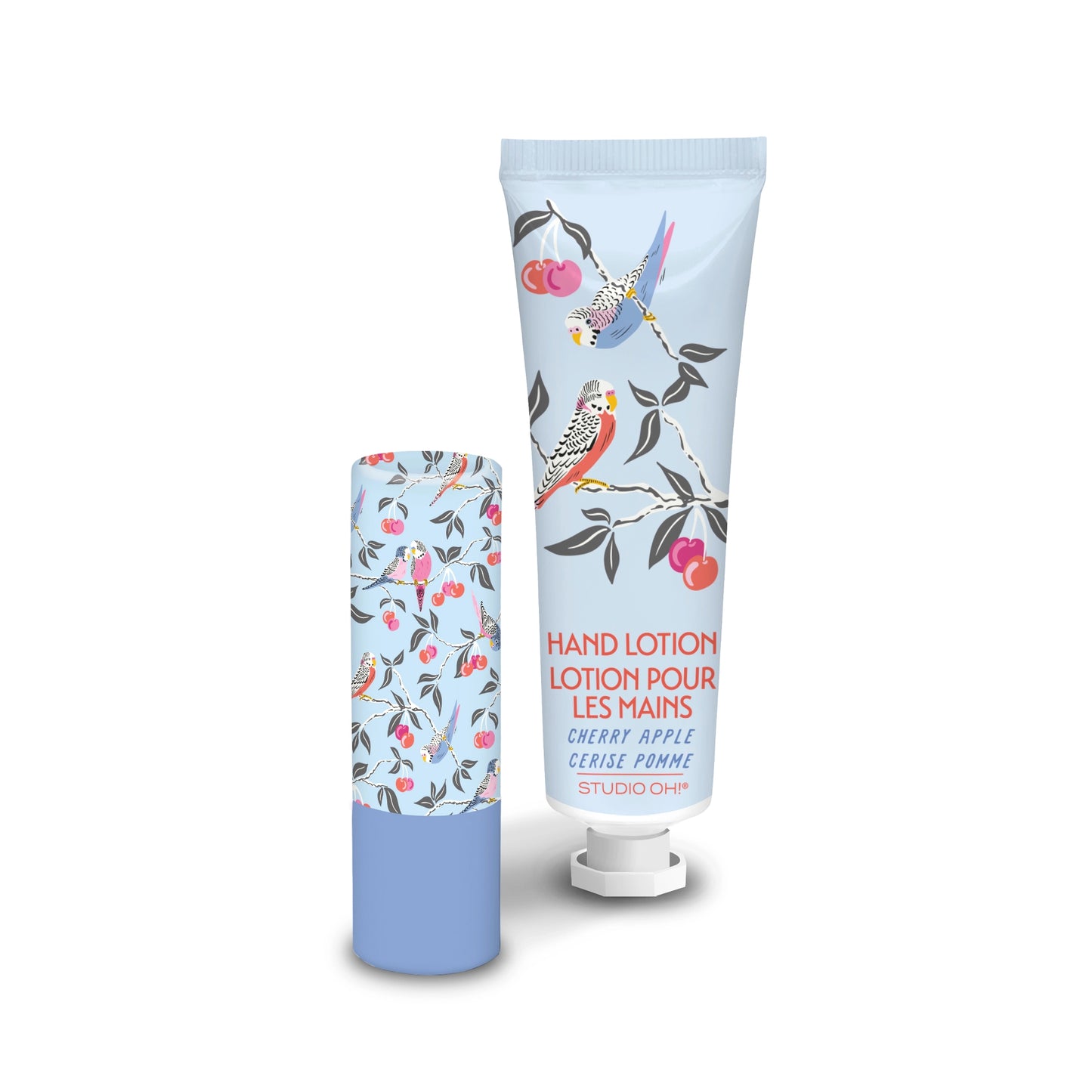 Birds in the Cherry Tree Lip Balm & Hand Lotion Set