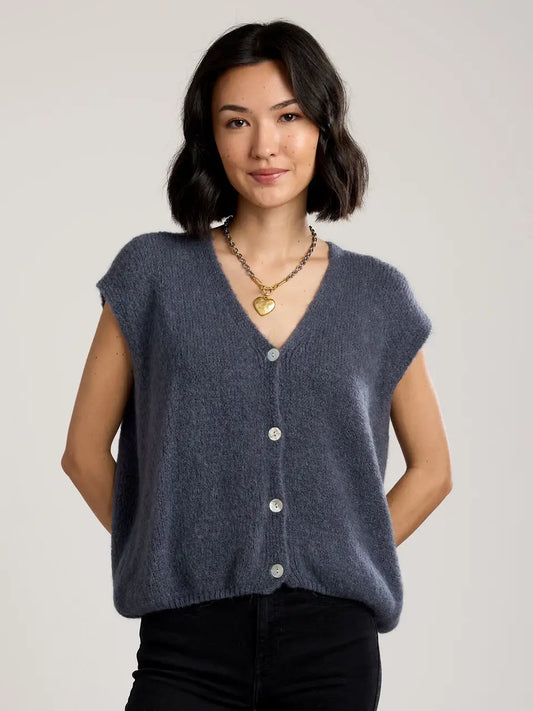 Alessia Knit Button Vest